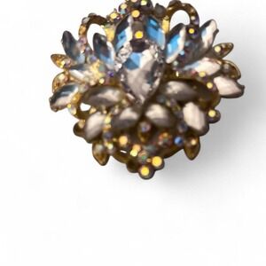 Silver rhinestone brooch jewellery